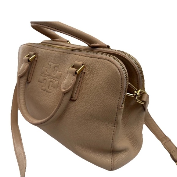 Tory Burch handbag Crossbody Tan Blush Leather Purse Shoulderbag - Picture 8 of 15